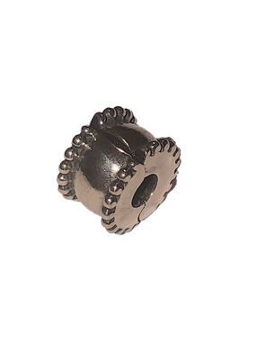 Pandora Sterling Silver Beveled Clip  Charm 790267 Retired
